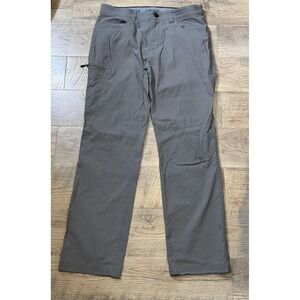 Orvis Pants Mens 34x31 Gray Stretch Water Repellent Hiking Quick Dry Travel